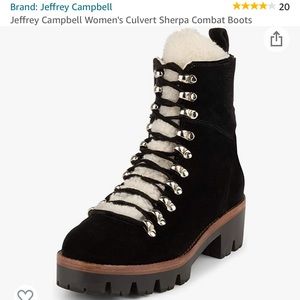 Jeffery Campbell Lace Up Fur Combat Boots